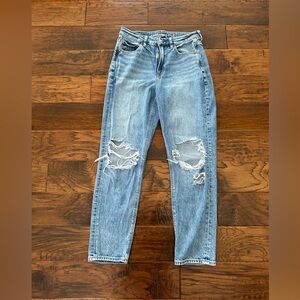 American Eagle ripped mom jeans
